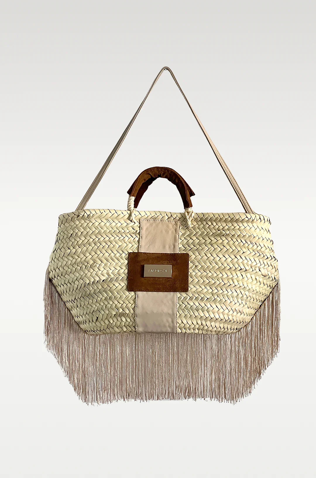 Bolso Bailoa grande Beige – Palma y piel