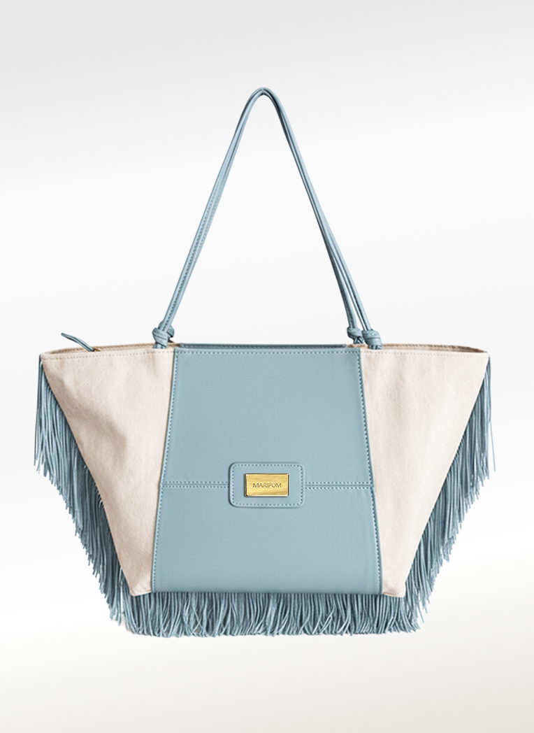 Bolso Soléa azul claro en piel