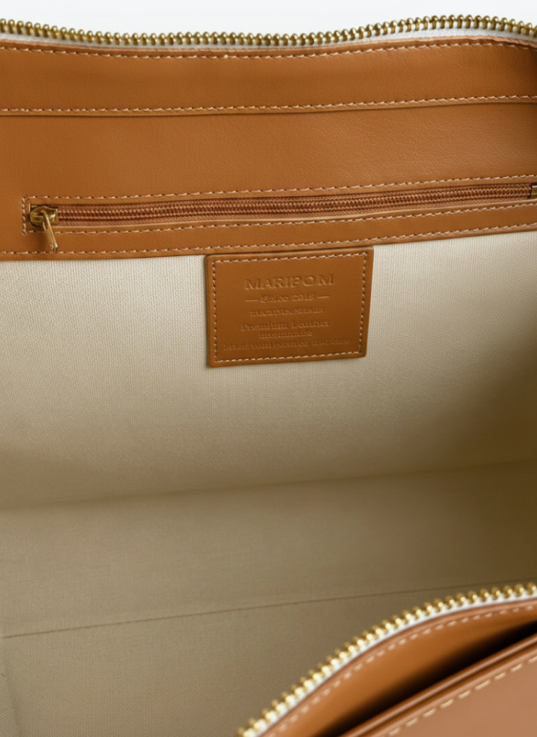 Bolso Soléa camel en piel