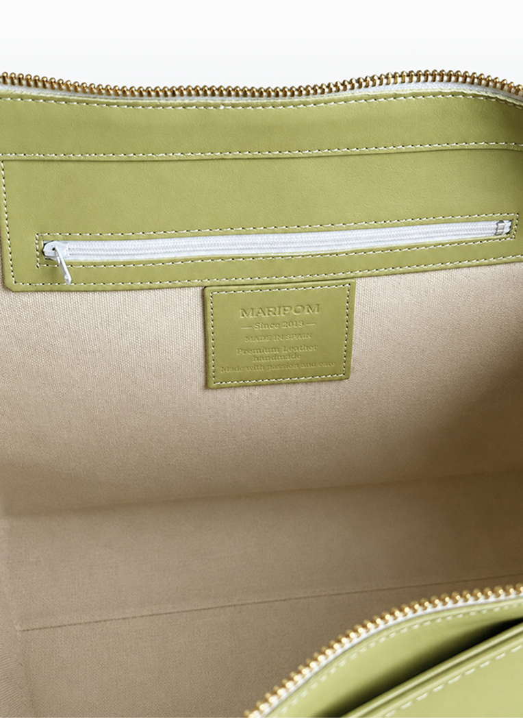 Bolso Soléa Verde claro en piel