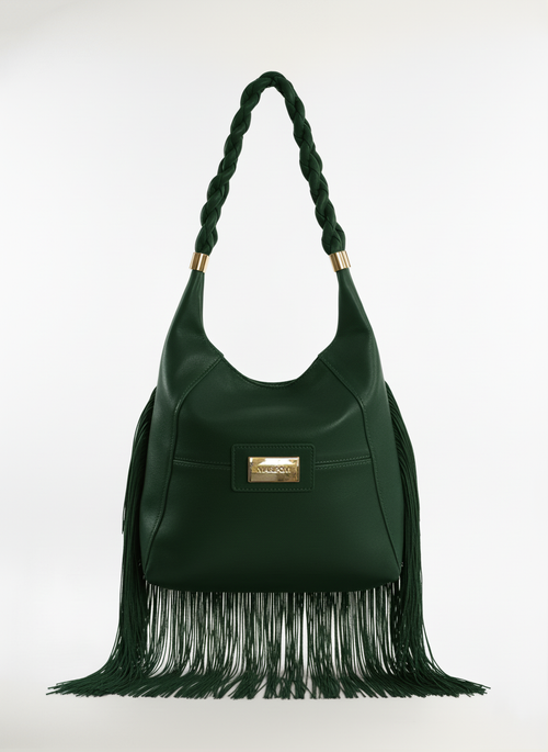 Bolso Andara Verde en piel genuina de cordero