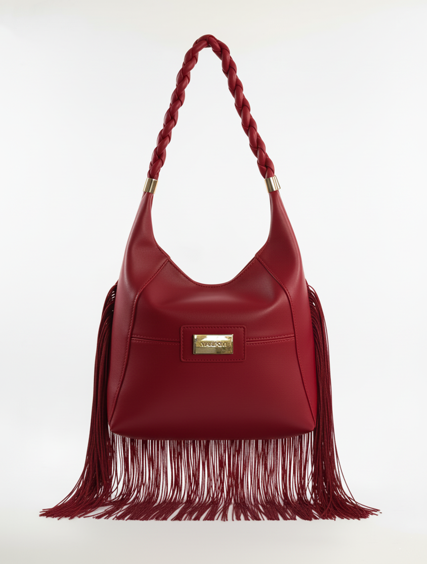 Bolso Andara Rojo en piel genuina de cordero