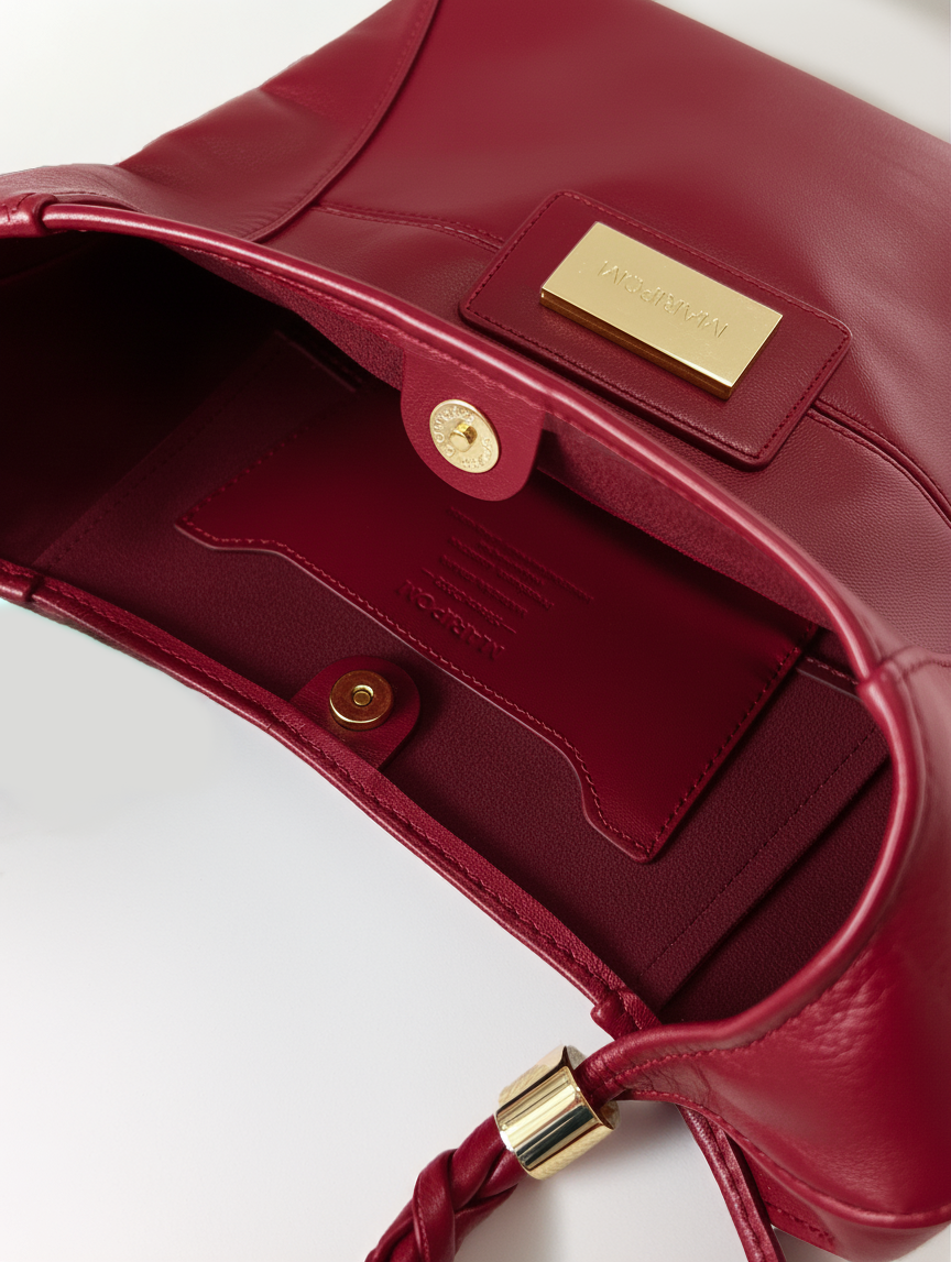 Bolso Andara Rojo en piel genuina de cordero