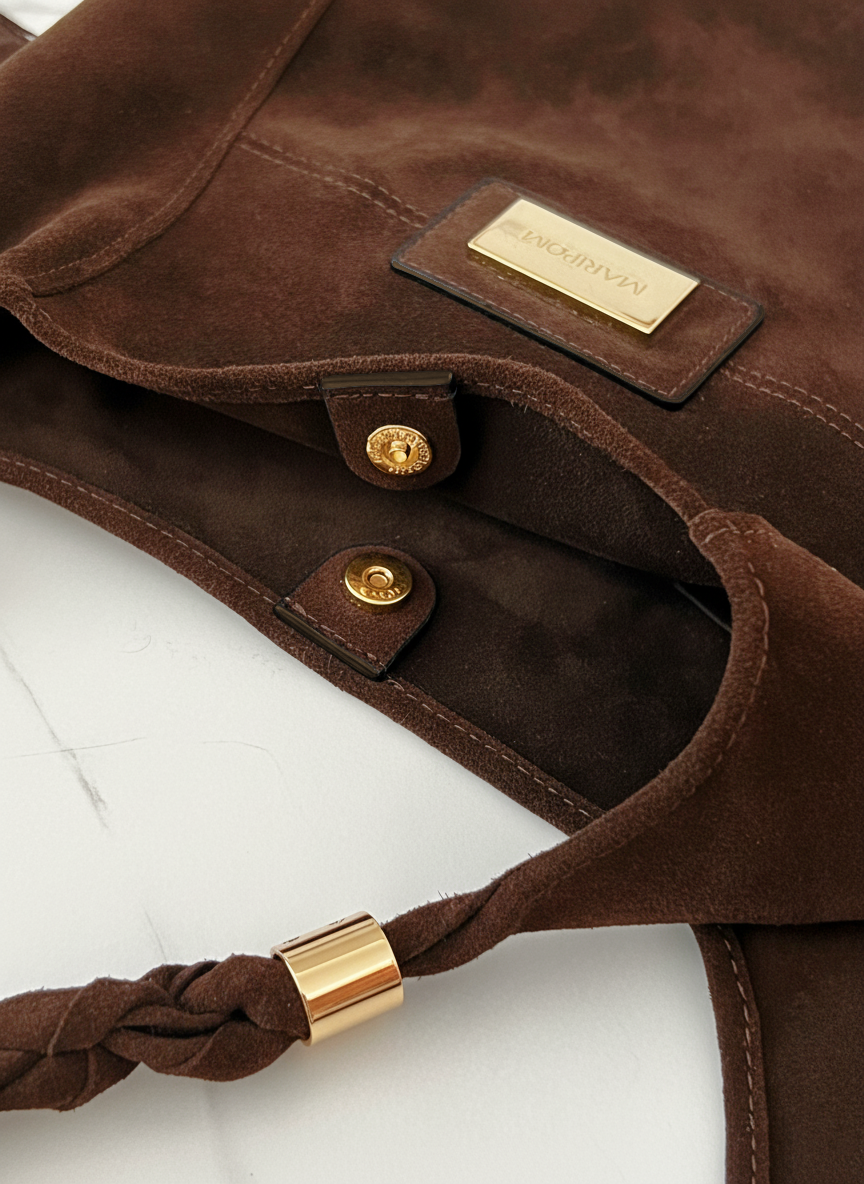 Bolso Andara Marrón en Serraje