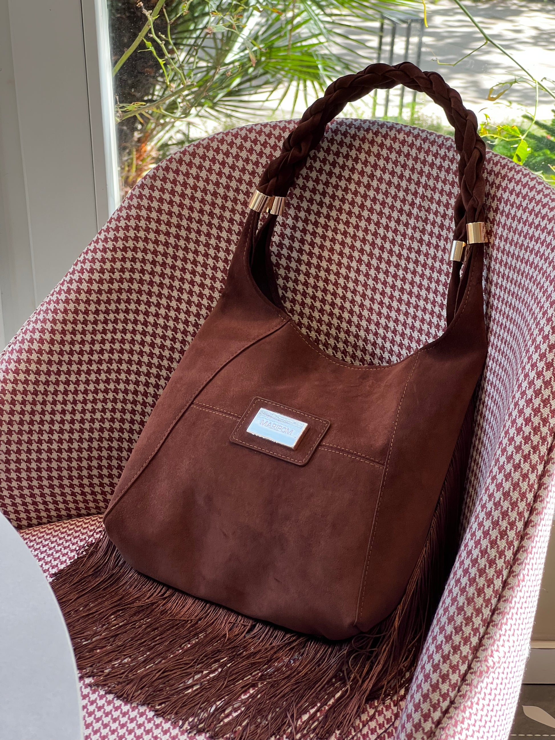 Bolso Andara Marrón en Serraje