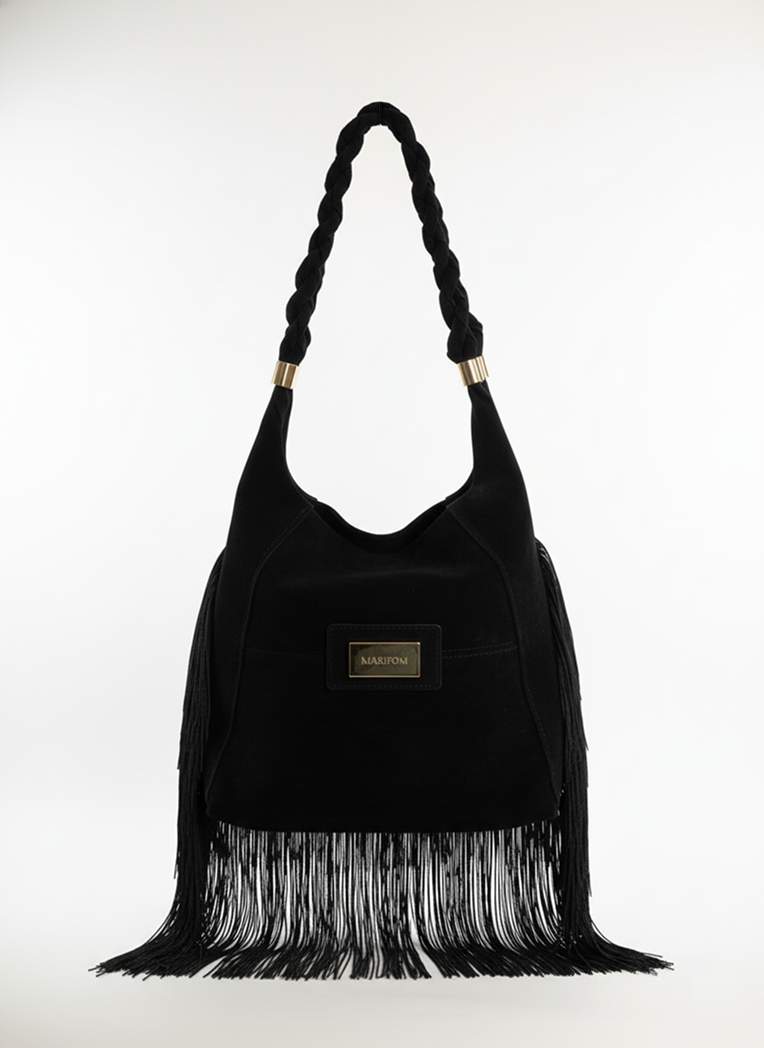 Bolso Andara Negro en Serraje