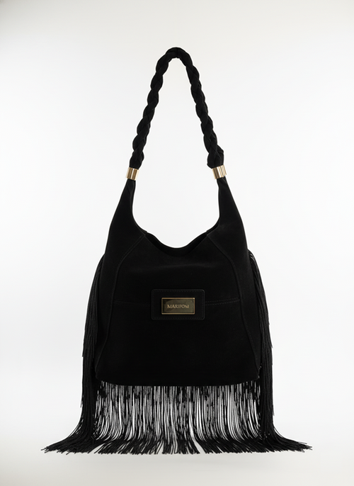 Bolso Andara Negro en Serraje