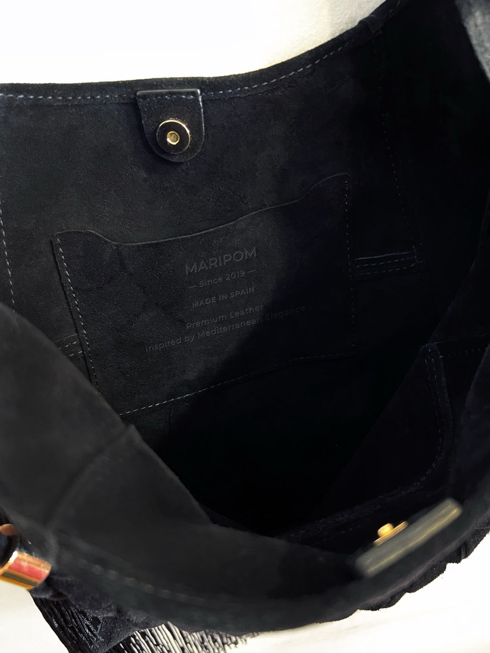 Bolso Andara Negro en Serraje