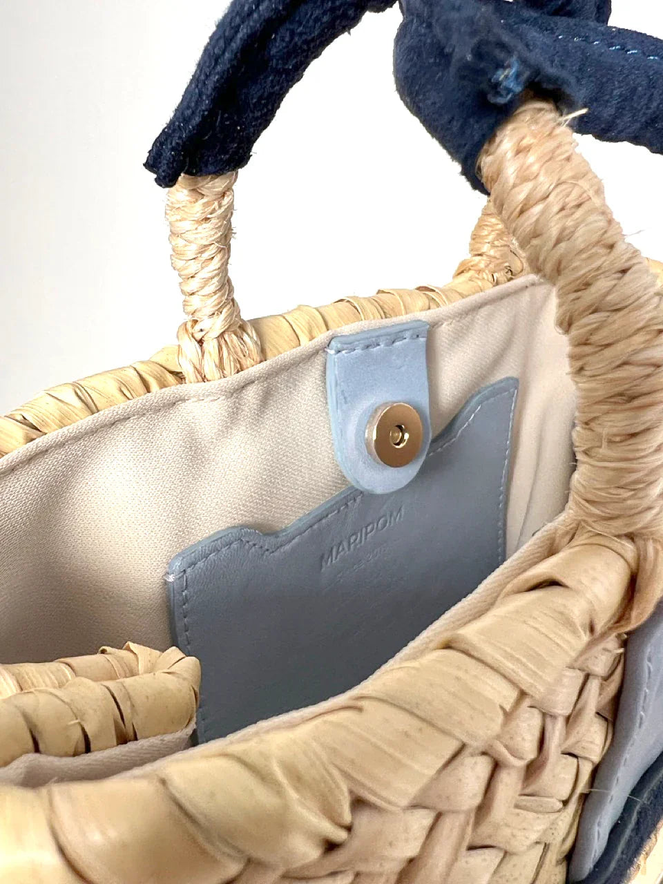 Bolso Bailoa pequeño Azul – Palma y piel