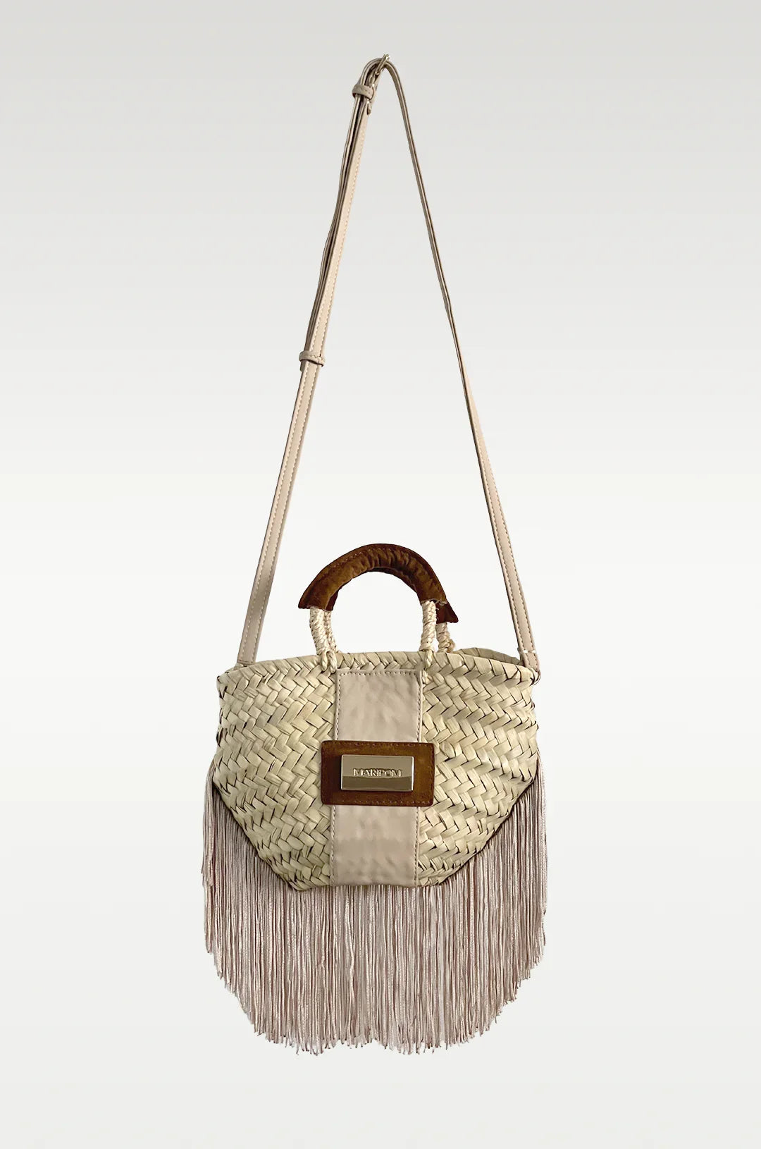 Bolso Bailoa pequeño Beige – Palma y piel