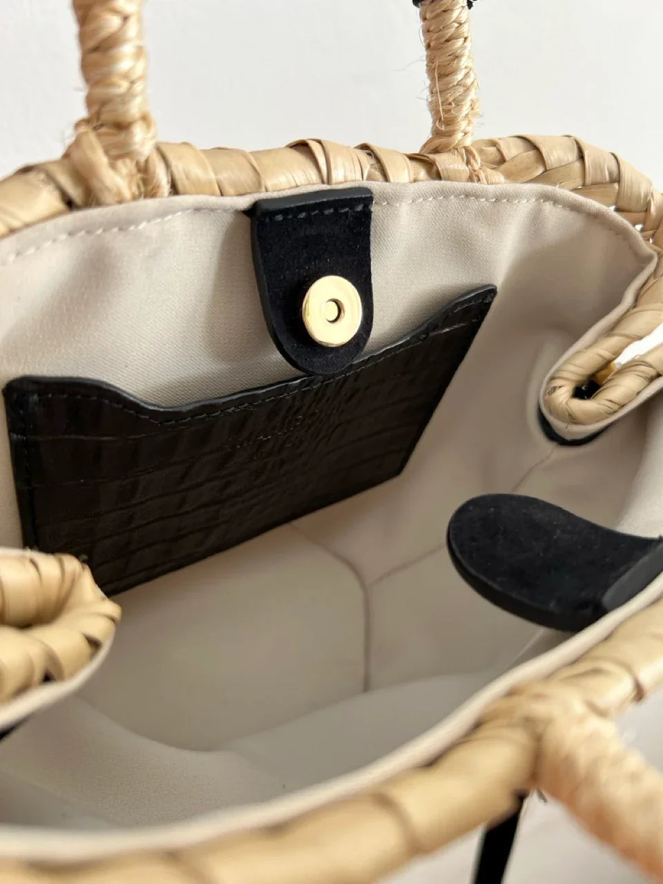 Bolso Bailoa pequeño Negro – Palma y piel