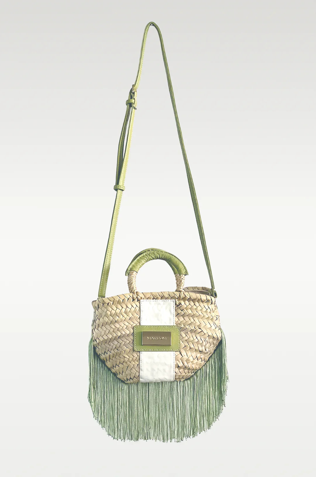 Bolso Bailoa pequeño Verde – Palma y piel