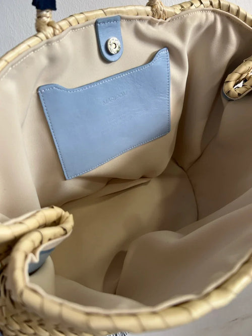 Bolso Bailoa grande Azul – Palma y piel