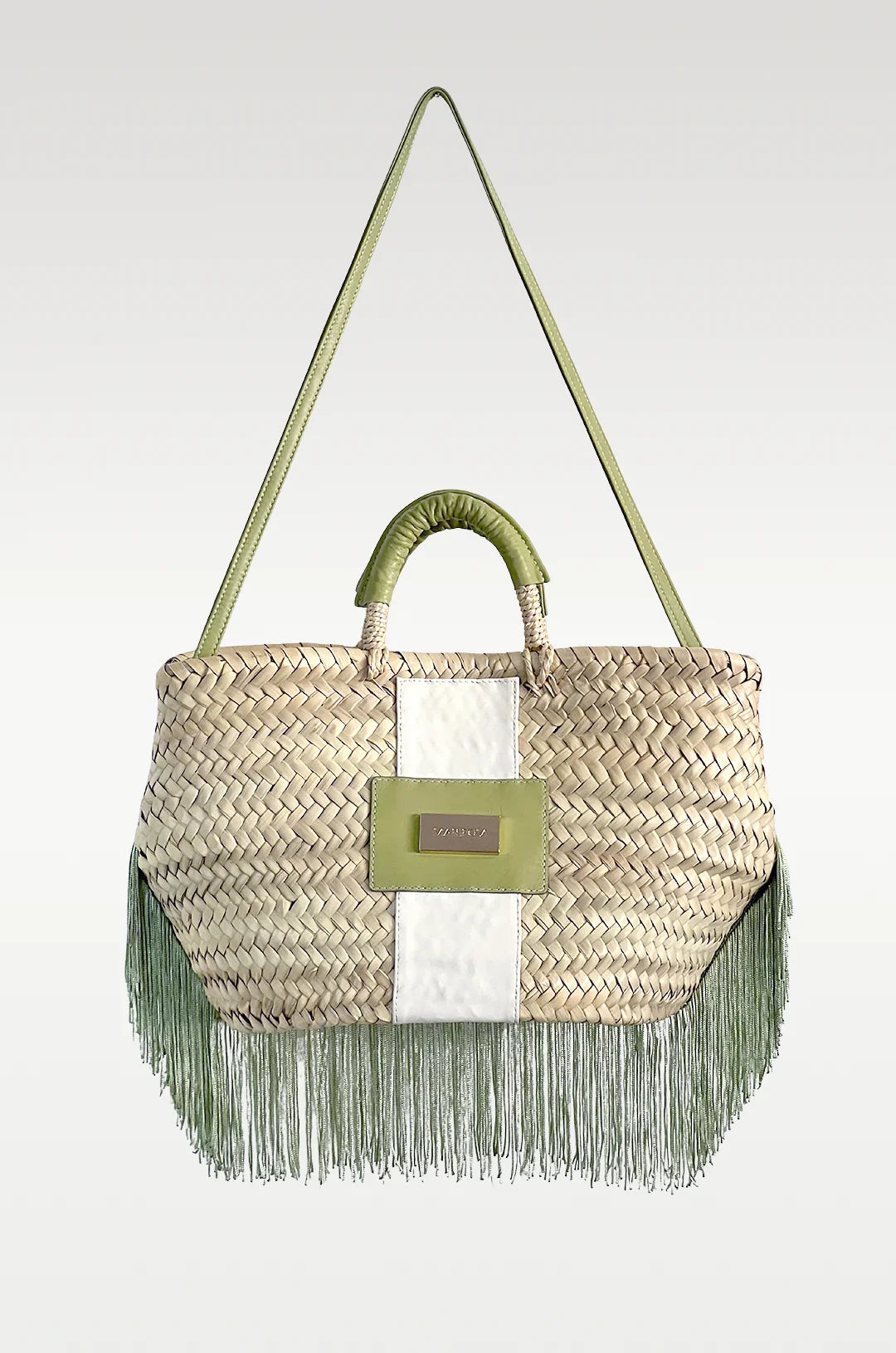 Bolso Bailoa grande Verde – Palma y piel